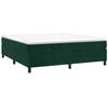 Maison Exclusive - Sommier à lattes de lit et matelas Vert foncé 180x200cm Velours
