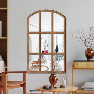 Background Art Wall Decor Stickers Imitation Window Arch Design Acrylic Mirror Wall Sticker Self-adhesive Home Living Room