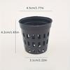 5/10pcs Black Aquarium Plastic Basin Basket, Aquatic Plant Flower Planting Basket, Decorative Fish Tank