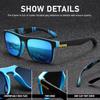 3/1PCS Polarized Square Sunglasses Unisex Fashion Classic Driving Shades for Outdoor Sports Cycling Travel Fishing Eyewears