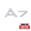 3D ABS Letters Emblem for Audi A3 A4 A5 A6 A7 A8 Q2 Q3 Q5 Q7 A4L A6L A8L Car Rear Trunk Badge Tail Logo Decoration Sticker Decal