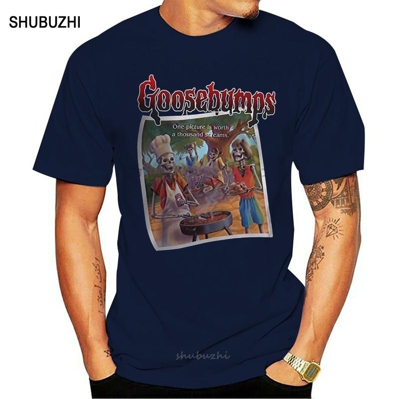 goosebumps rl stine say cheese and die youth Men Black T-Shirt Size S-3XL men cotton tshirt summer brand teeshirt euro size