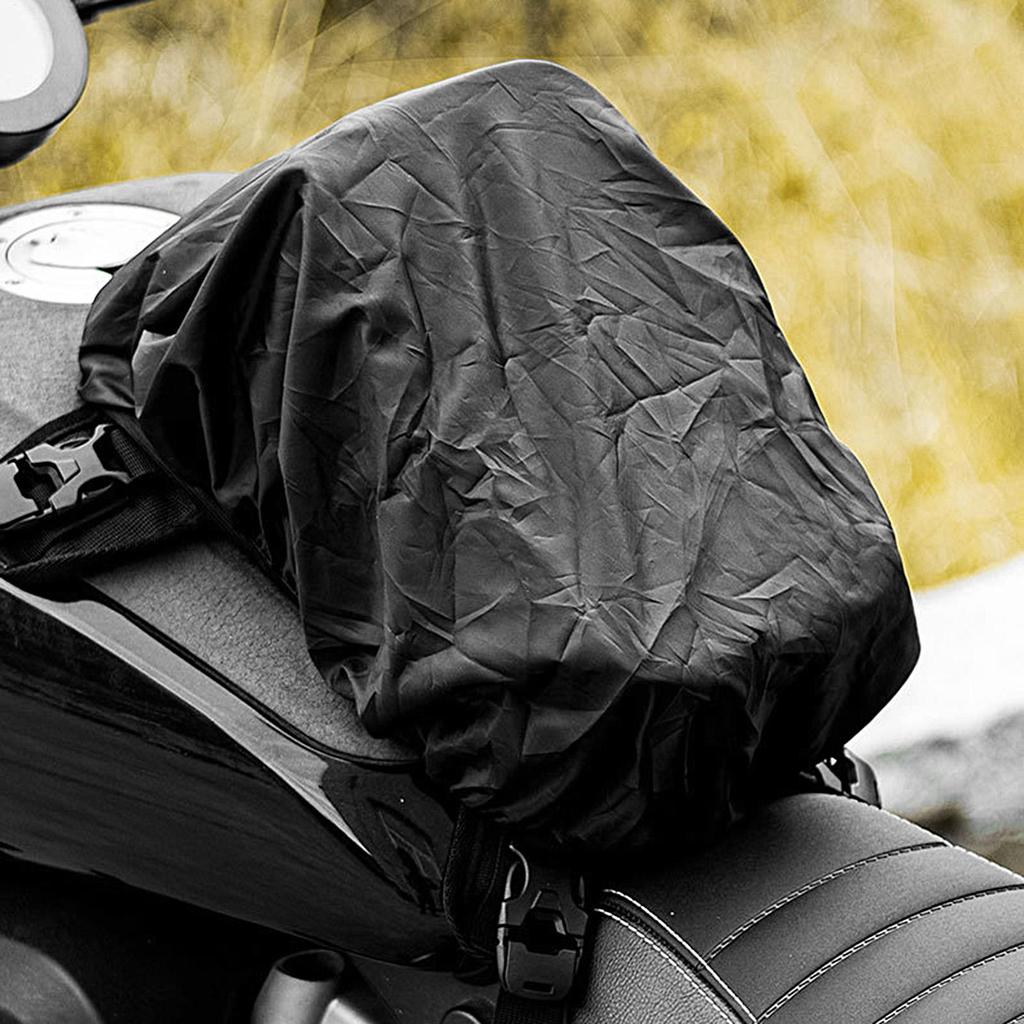 Motorcycle Fuel Tank Bag 5L Anti-Slip Reflective Organizer With Elastic Strap Multifunctional Handbag Navigation Bag