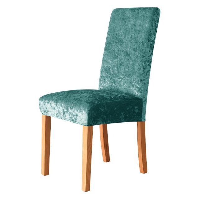Shiny Fabric Chair Cover Used For Dining Room Kitchen Wedding Banquet Event Spandex Elasticized Chair Covers Exquisite New Home Decor Seat Case