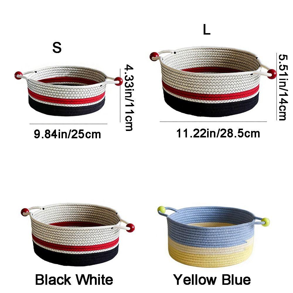 Large Capacity Cotton Rope Storage Box Handmade Desktop Organizer  Living Room