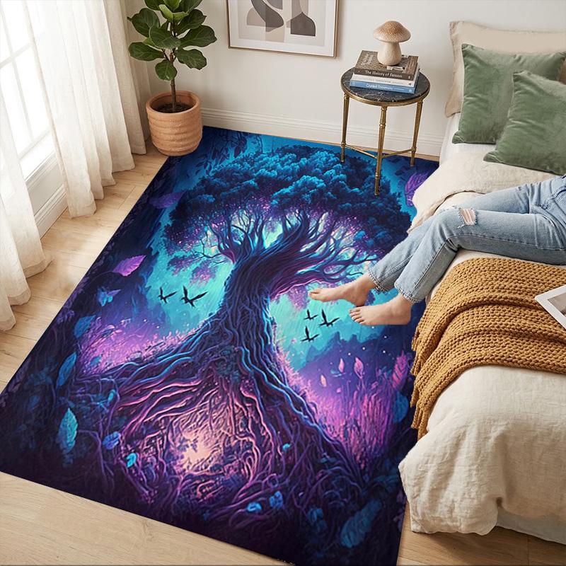 Forest Living Room Nonslip Area Rug Soft Carpet For Bedroom Game Playroom Sofa Office Home Decor Doormat Christmas Gift C9301310