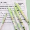 6-Pack Matcha Push-Type Quick-Dry ST Tip Black Gel Pens for Students