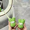 Creative Ceramic Toothbrush Holder Scallion Shape Makeup Brush Shelf  Home Decor