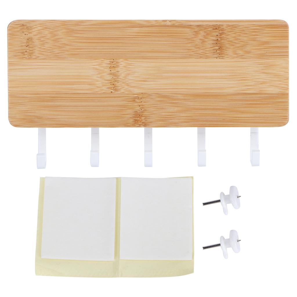 Wandmontierter Schlüsselhalter Zuhause Wandmontierter Schlüsselaufhänger Organizer Aufbewahrungsbox mit 5 Haken