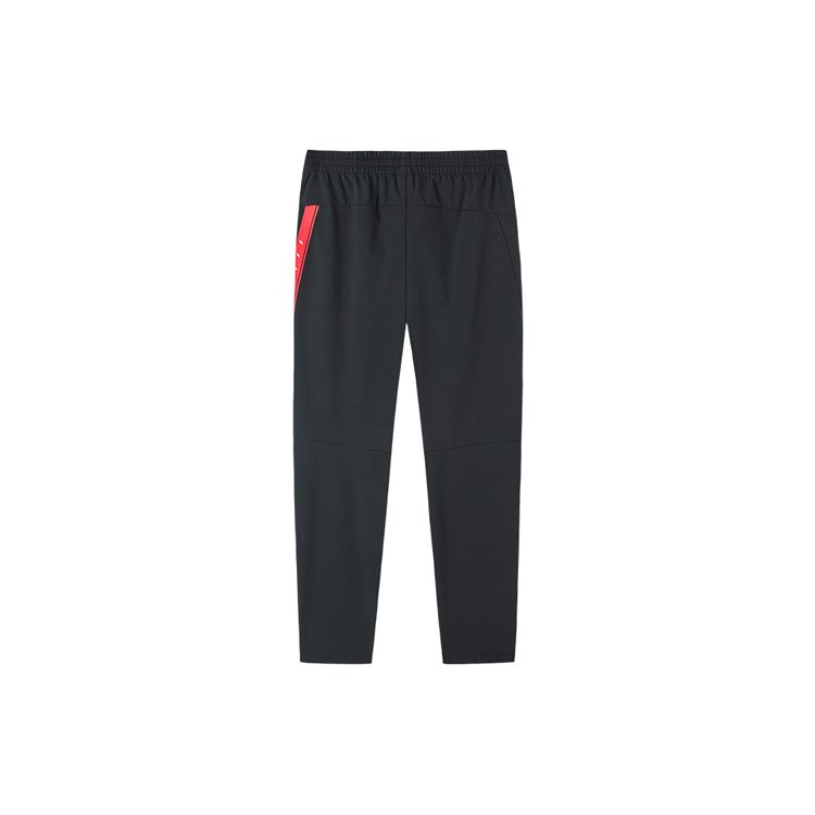Anta Team Chn Training Series Elastic Waist Straight-Leg Sports Pants Men Bottoms Black 152217520-1