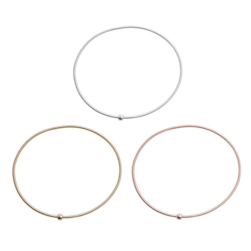 10x Guitar String Bracelets Rose Gold Metal Bangle Bracelets Stackable Bracelets for Women Girl Jewelry Gifts Unisex