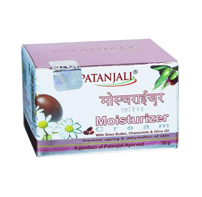 Увлажняющий крем с маслом ши, ромашкой и оливковым маслом (50 г), Увлажняющий крем Патанджали