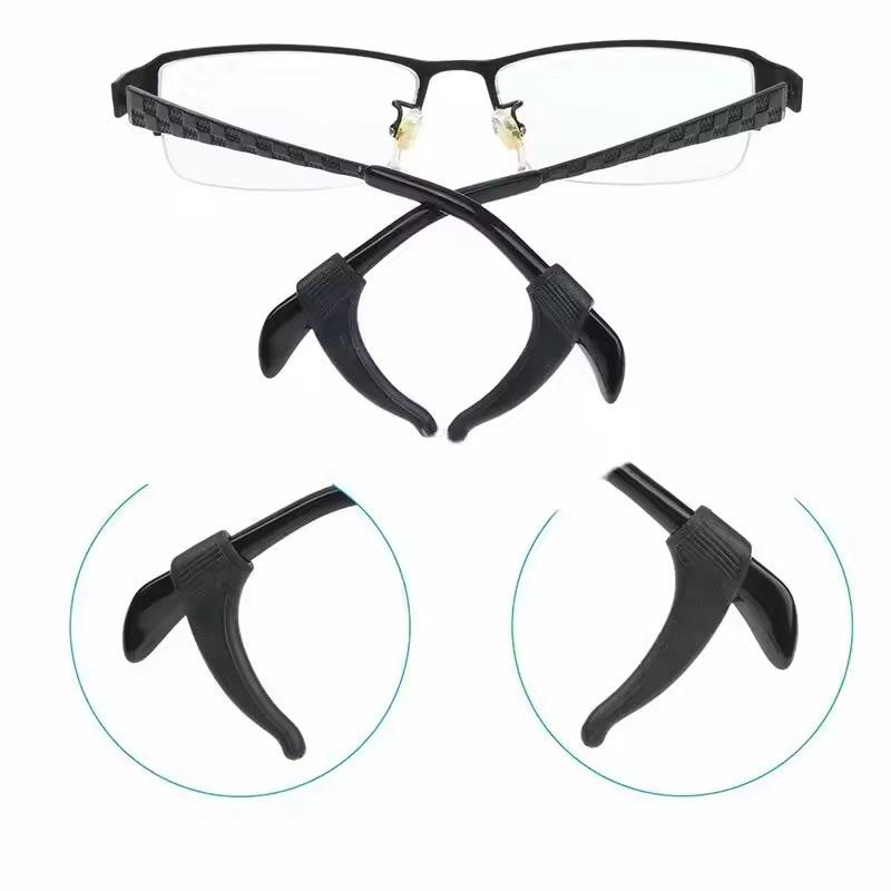 5pairs Silicone Ear Hook Anti-slip Glasses Leg Ear Sleeve Bracket Fastener Sunglasses Accessories Grip Anti-fall Eyewear Holder