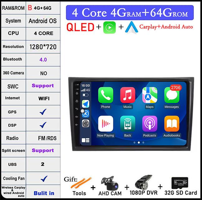 Navigation GPS HD Screen For Volvo XC90 2004 -2014 Android 14 WiFi Car Video Multimedia Player Bluetooth Head Unit