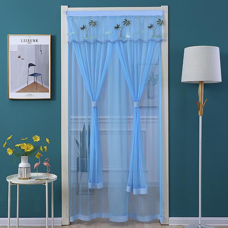 

Кружевная штора, устойчивая к комарам, без пробивки: Двухслойная ткань для дверей спальни, Весна 2023 100*200cm