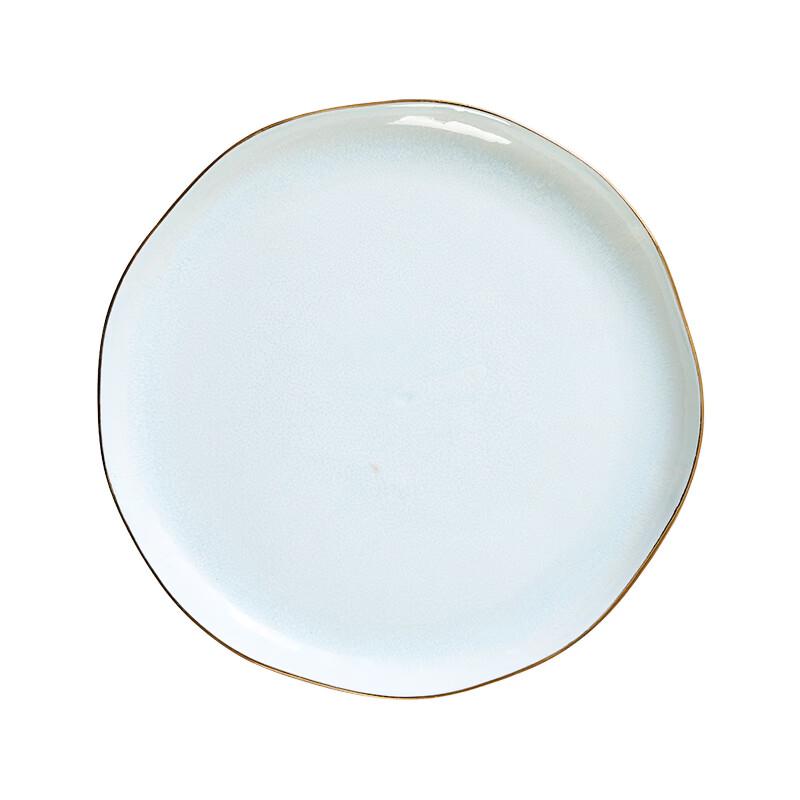 Abay Kiln-Glazed Style Gold-Rim Dinnerware Set