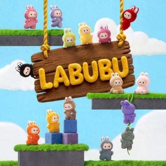 MONSTERS PIN LÁSKA Série Plyšový přívěsek (NZ) Krabice s assortimentem 14 kusů Mini Lovebu Labubu Hračka Slepá figurka Gacha Model Dárek Podpůrná aktivita Oficiální