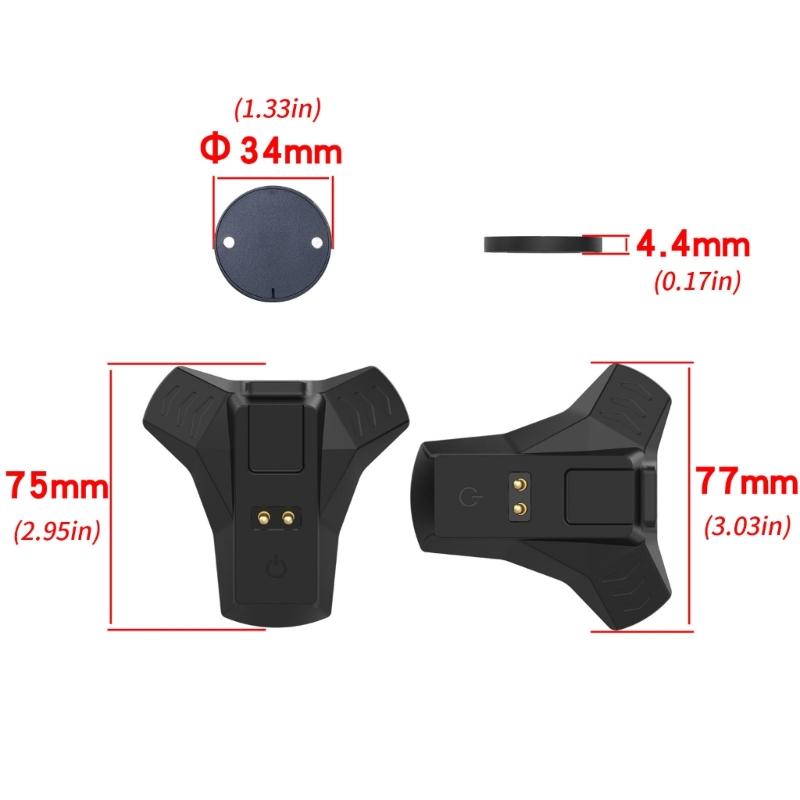Type C Mouse Charging Dock Black Charging Stand for Logietch GPROX Superlight2 GPW4/3/2/1 Mouse with LED Indicator