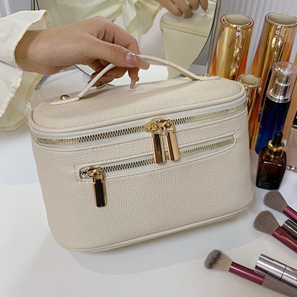 Kosmetyczka, kosmetyczka z uchwytem, duża pojemność, zapięcie na suwak, lekka, przenośna kosmetyczka, kosmetyczka podróżna