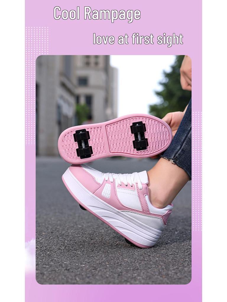 Ultra-Light Detachable 4-Wheel Roller Skates for Kids and Adults