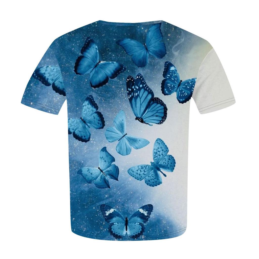 Damen-Kurzarmshirt mit Knöpfen, Übergröße, T-Shirt mit Blumenmuster, lässige Oberteile