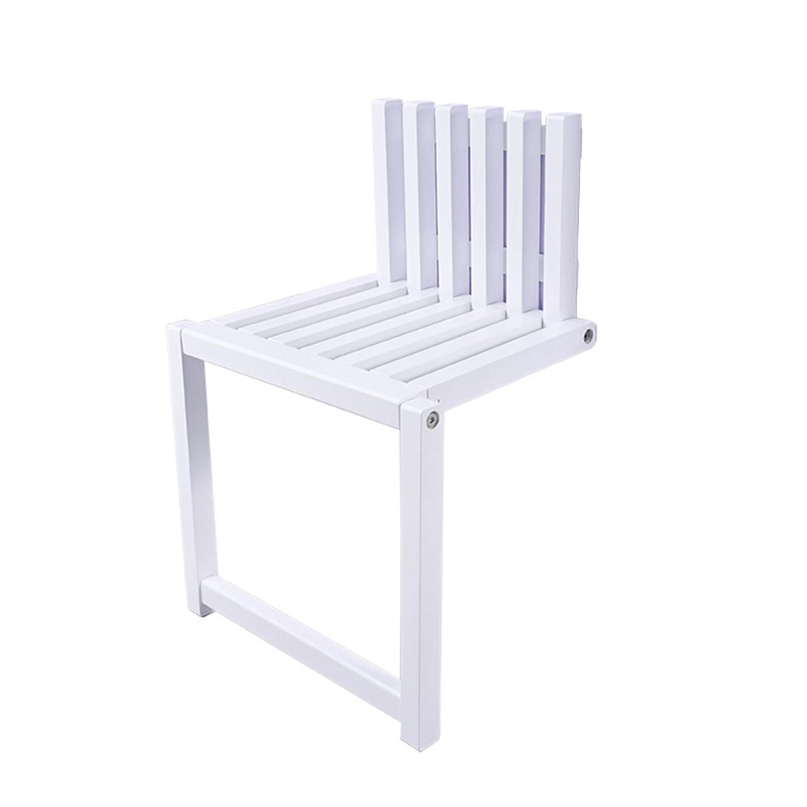 Wall Mounted Folding Chair Solid Wood