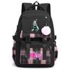 Cartoon Anime Hatsune Miku Printed Large Capacity Backpack for Teenger Student Bookbag Girl Boy Schoolbag Bookbag Women Waterproof Travel Bag