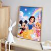 Disney 5D DIY Full Circle Diamond Painting Kit Snow White Mickey Castle Decor Gift