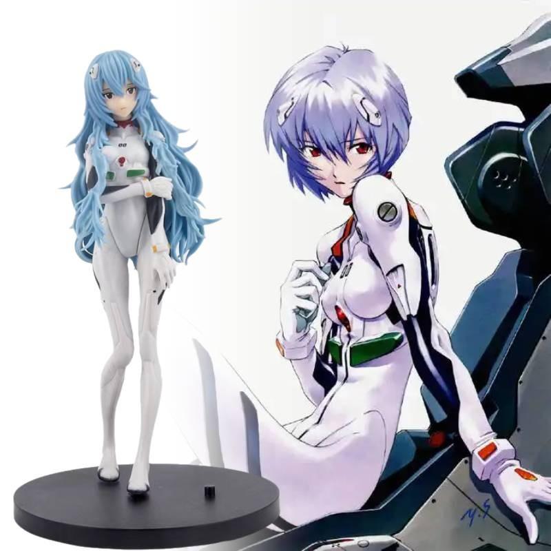 Beautiful Girl Series Eva Long Hair Red Outfit Asuka And Standing Rei Ayanami Figure Model For Anime Collectors