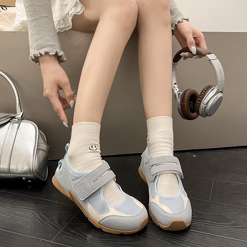 Yueyu 2025 Summer New Versatile Hollow Mesh Mary Jane Dexun Shoes Women's Korean Sports and Leisure Shoes