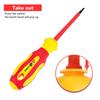 New hexagonal screwdriver Insulated electrician screwdriver high hardness set household magnetic cross word shaped plum blossom