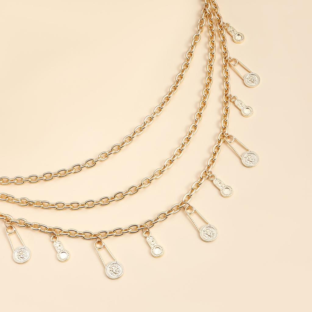 Vintage Style Lion Heads Pendant Waist Chain Versatile Waist Chain Elegant Y2K Fashion Accessory With Exquisite Charm