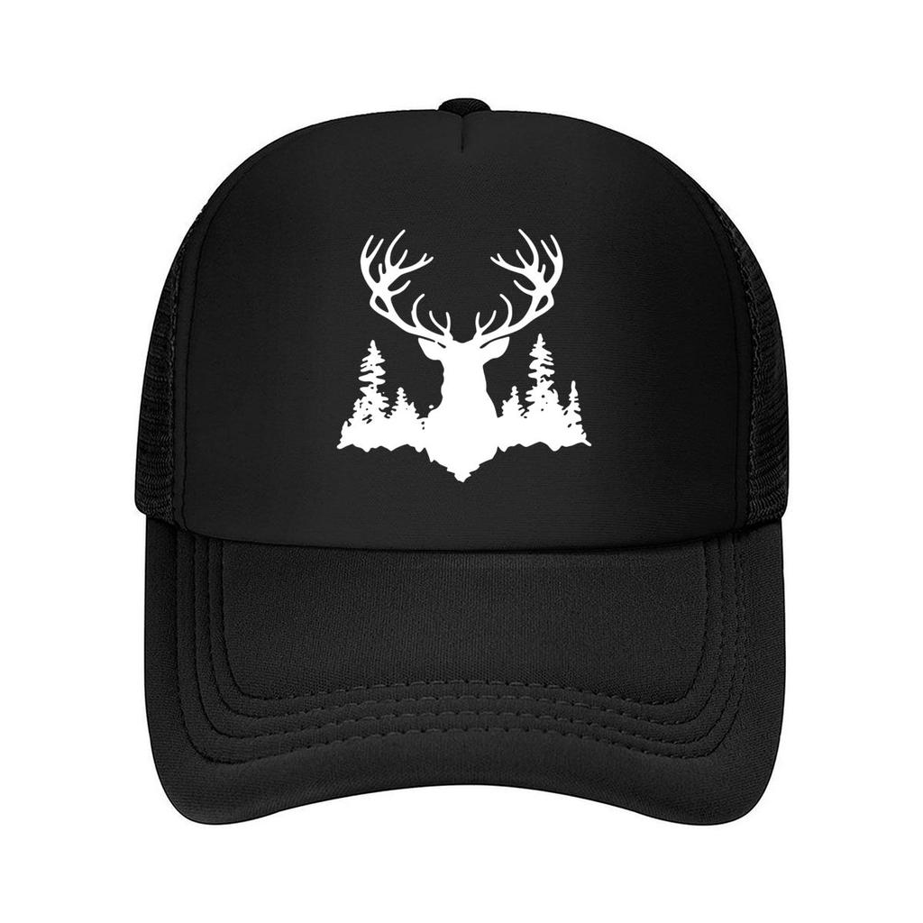 Deer Tree Suede Baseball Cap Casual Outdoor Mesh Baseball Cap Dad Hat Hip Hop Snapback Cap
