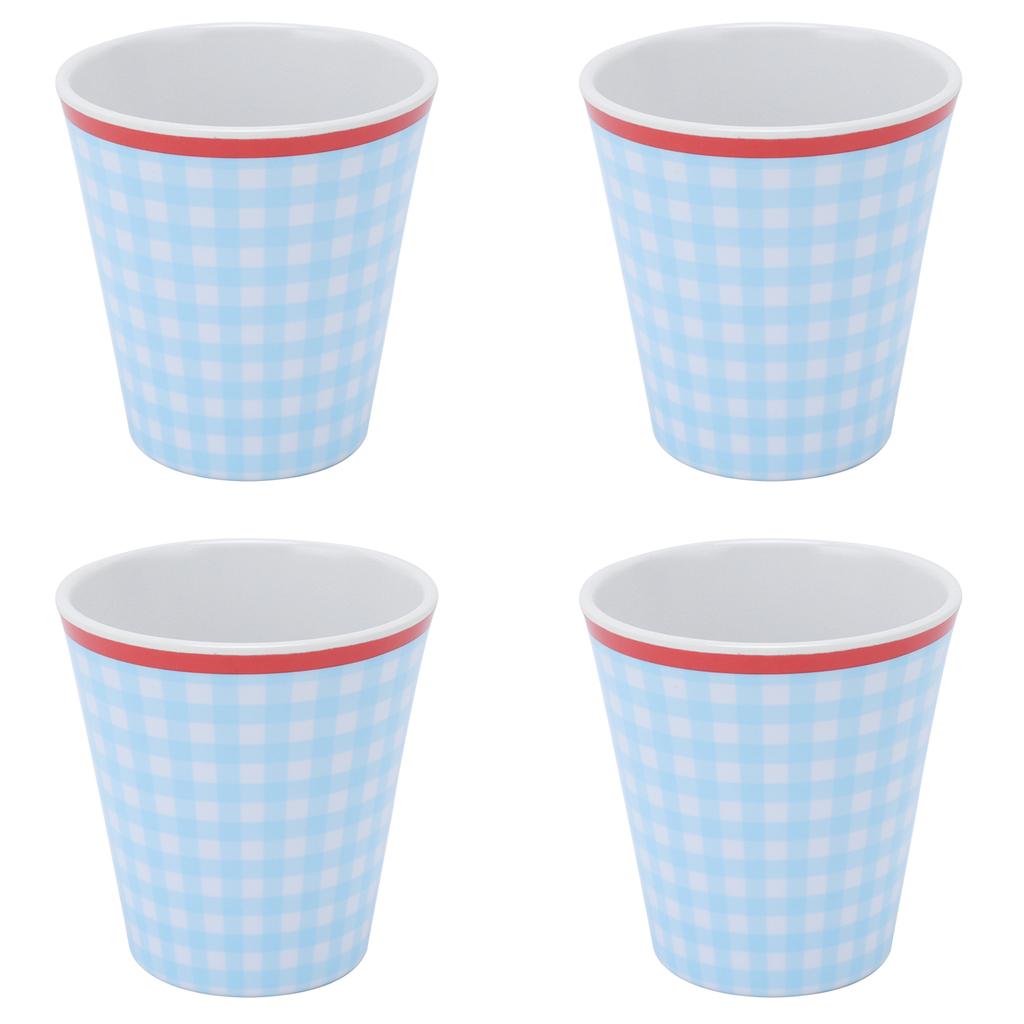 4Pcs Set Imitation Porcelain Water Cup Originality Beverage Mug for Home School Restaurant