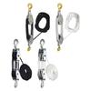 Block And Tackle Rope Pulley Hoist Lifting Power Multifunctional Heavy Duty Pulley System Metal Sheave With 1100/2200Lbs