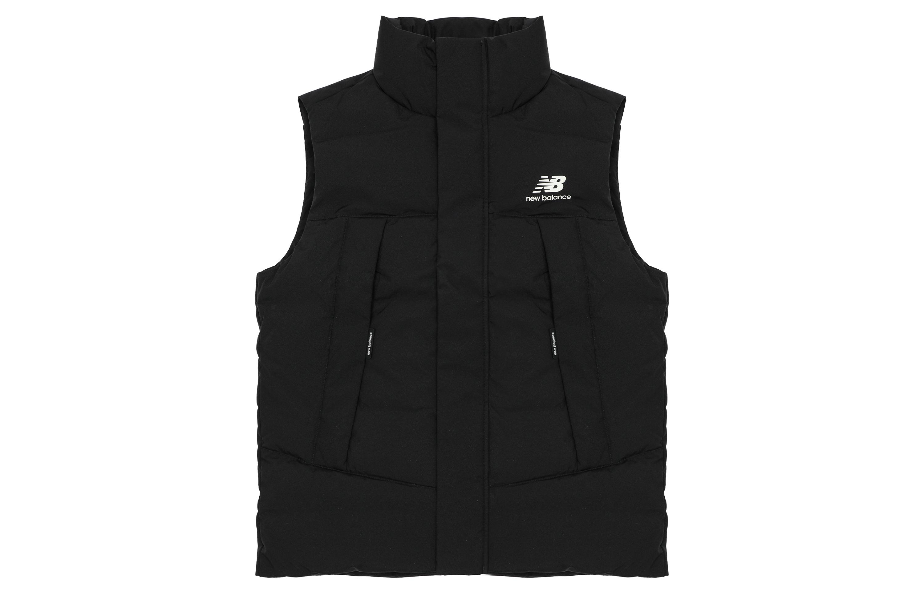 New Balance Down Vests Men s Black Stand Collar Thickened And Fleece Lined Other AMV24360-BK XS