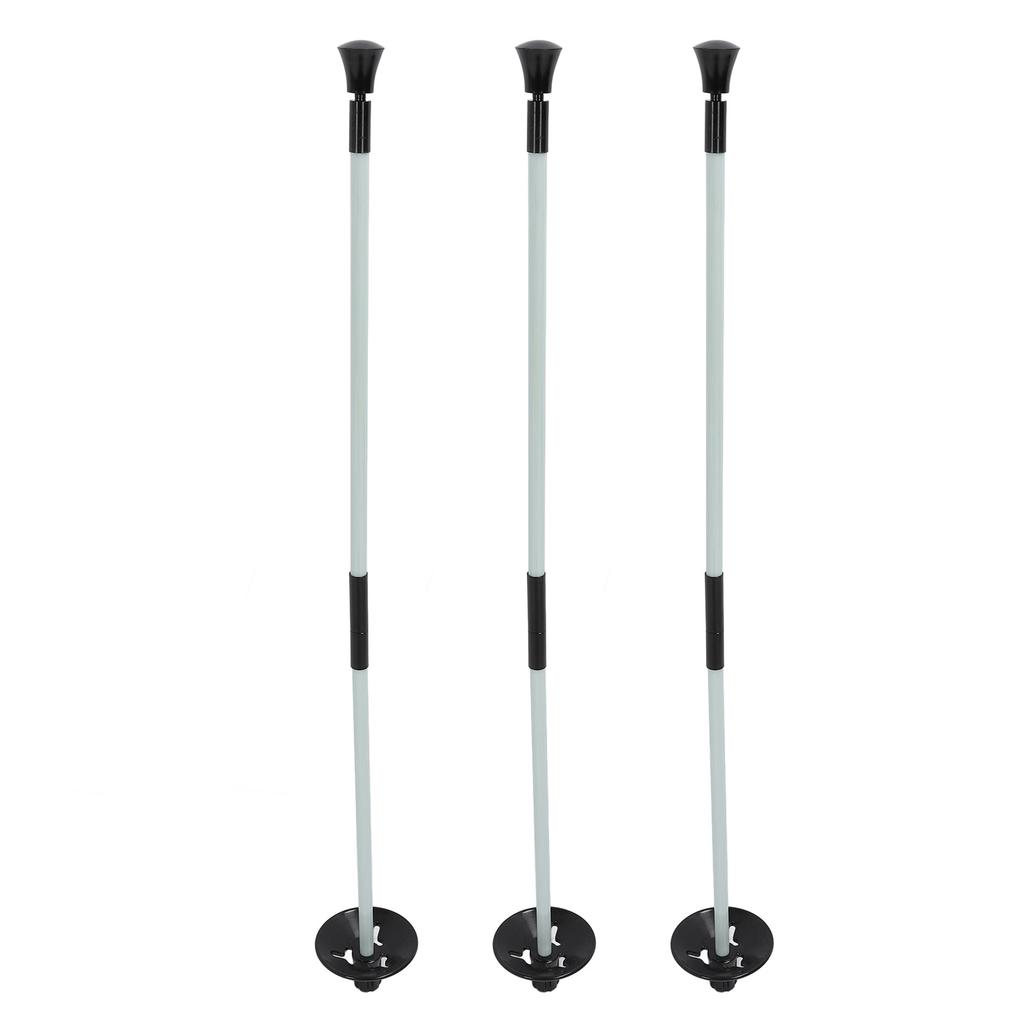 3PCS Golf Flagstick Nylon Fiberglass 2 Section Golf Putting Green Flagpole for Practice