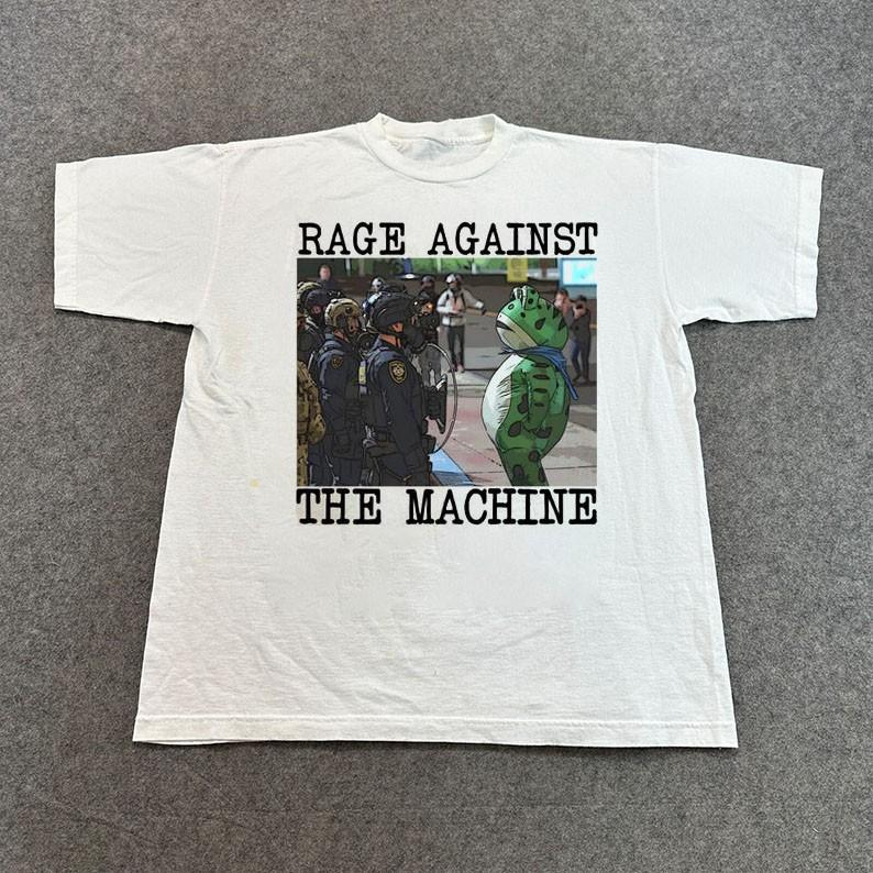 New Rage Against The Machine Portland Frog Protest Unisex S-5XL Shirt CA329 Unisex T-Shirt XXXL