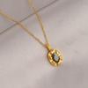 Gold Titanium Steel Clavicle Necklace For Women Light Luxury Versatile Fashion Jewelry