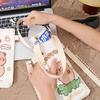 Reusable Cartoon Water Cup Carrier Bag Adjustable Canvas Bottle Protective Covers  Makeup
