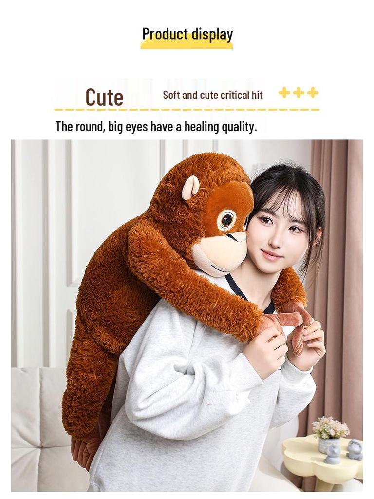 Plush Monkey Doll Curtain Tieback - Adorable Gift and Decorative Toy
