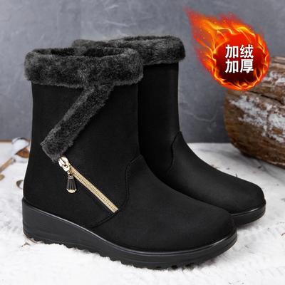 Žieminiai batai moteriški šilti pliušiniai sniego batai moterims kulkšnies Botas Mujer užtrauktukas neslystantis batai Moteriški laisvalaikio patogūs butai Botas