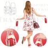 25 Stück transparente Geschenktasche 5,9x 6,3x 2,8 Zoll wiederverwendbare PVC-Geschenkverpackungs-Tragetasche geeignet für Hochzeit Geburtstagsgeschenk Party