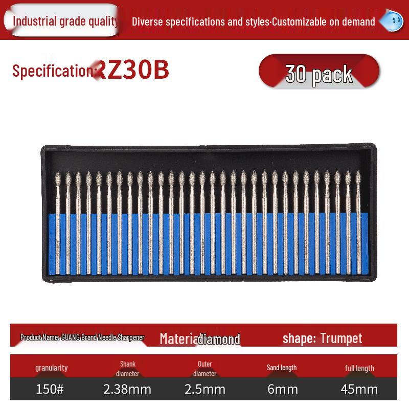 Lin Guang Diamond Electroplated Grinding Needle for Jade Carving and Mold Polishing