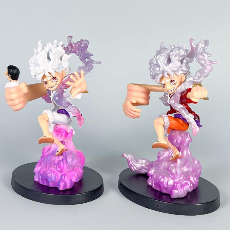 Cartoon Anime One Piece Figures Sun God Nika Fifth Gear Grip The Head Luffy Action Figure Scene PVC Model Toys Doll Decorate Gif