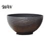 Thick Sturdy Flowerpot Plant Pot with Drainage, Resin Planter for Indoor Outdoor Winter Proof Plants, Medium Flower Pots Patio, Balcony Garden