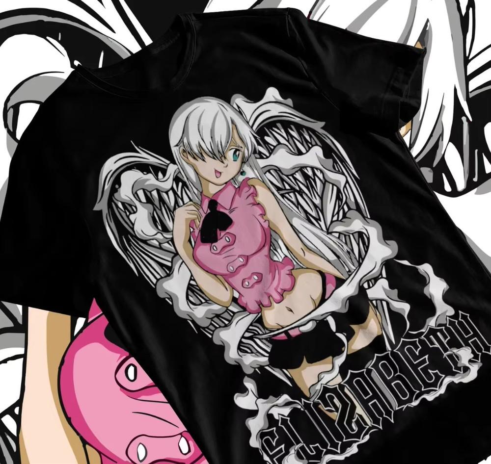 Meliodas Elizabeth   Anime Waifu T-shirt Unisex Unisex T-Shirt XXXL