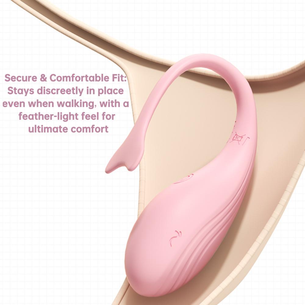 APP-Controlled Wearable Vibrator for Women with 9 Vibration Modes. Wireless Remote G-spot & Clitoral Stimulator, Waterproof Design for Couples Play
