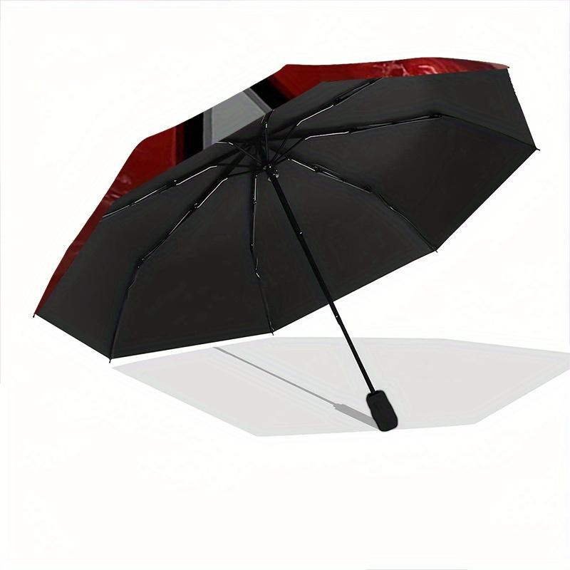 1pc Resident Evil Theme Automatic Folding Umbrella - 3 Folding Design, Vivid Cartoon Pattern, Suitable for Outdoor Activities, A Gift for Fans In