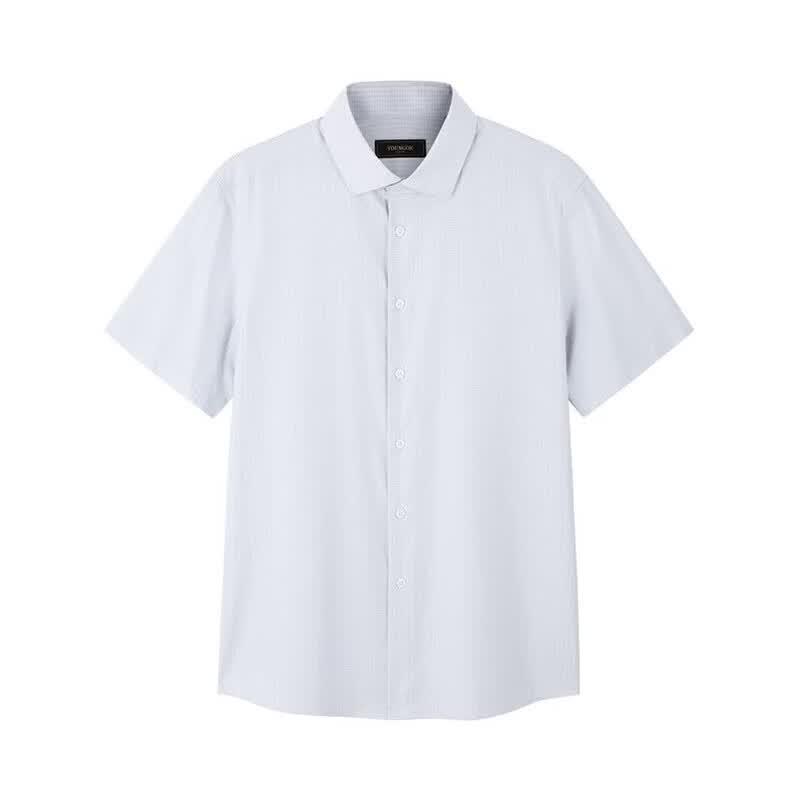 YOUNGOR Men's Cool Slim Fit Short Sleeve Shirt